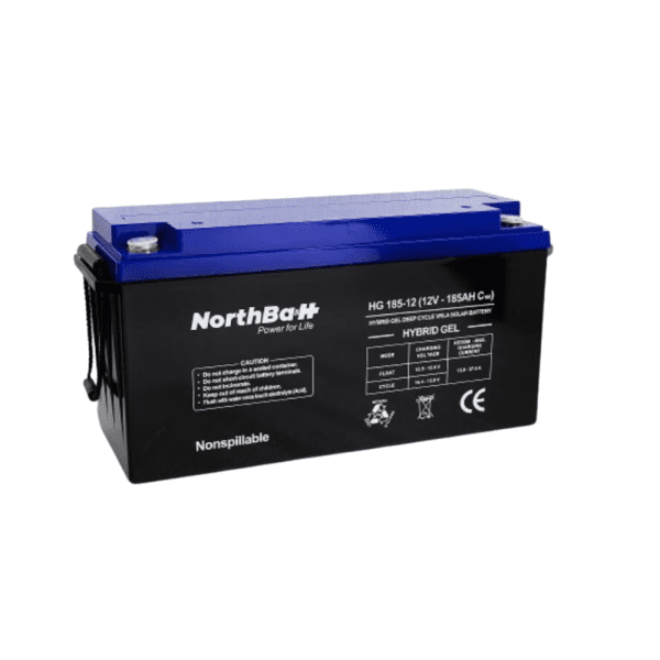 Northbatt Hybrid Gel Solar VRLA HG185-12V (C100:187Ah/12V)